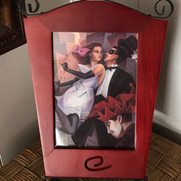 Art Deco style wood & metal frame - Picture 2 of 3